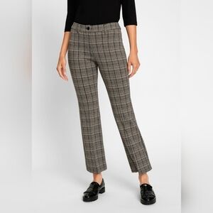 Olsen Pia Bootcut Slim Fit Plaid Pants Women’s XL US 16 NWT